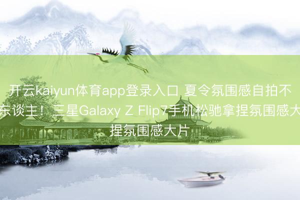 开云kaiyun体育app登录入口 夏令氛围感自拍不求东谈主！三星Galaxy Z Flip7手机松驰拿捏氛围感大片